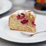 Raspberry almond cake