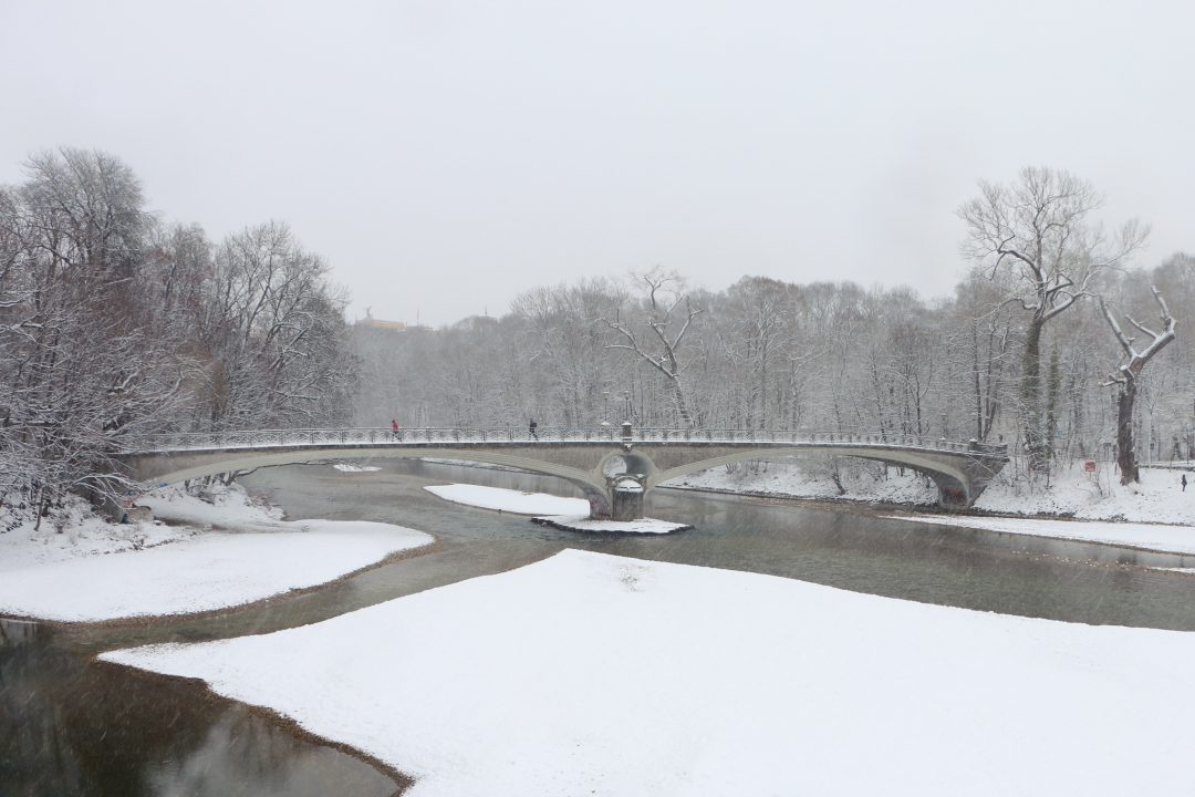 Isar im Schnee